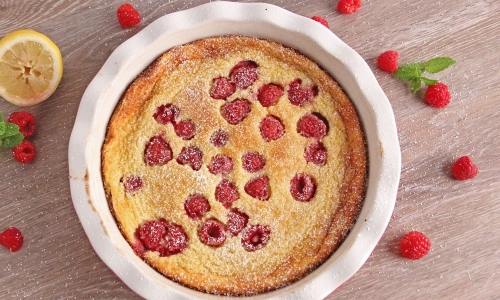 Raspberry Clafouti Recipe | Laura in the Kitchen - Internet Cooking Show