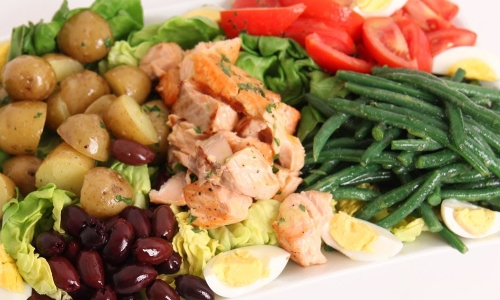 Salmon Nicoise Salad Recipe | Laura in the Kitchen - Internet Cooking Show