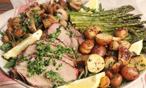 Slow Roasted Pork Roast with Veggies Recipe | Laura in the Kitchen - Internet Cooking Show