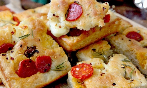 Spicy Garlic Focaccia