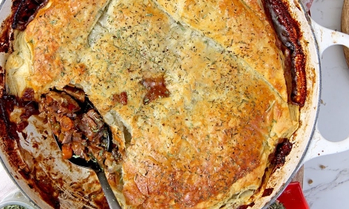 Steak and Guinness Pie