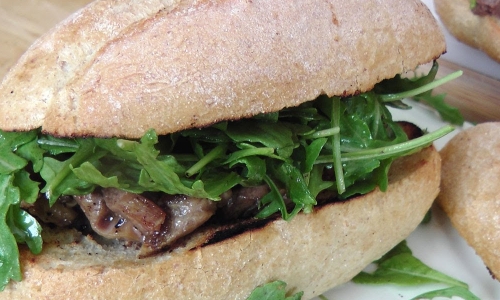 Steak Sandwich Recipe | Laura in the Kitchen - Internet Cooking Show