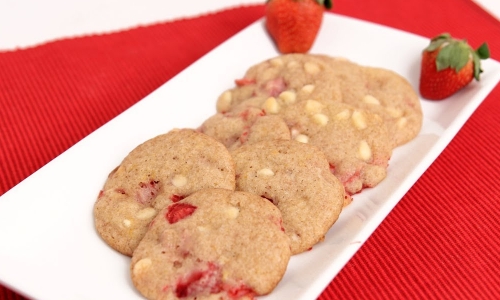 Strawberry White Chocolate Chip Cookies