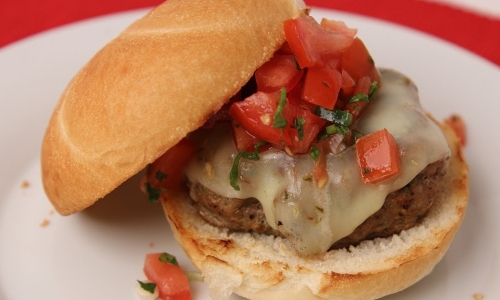 Tex Mex Turkey Burgers Recipe | Laura in the Kitchen - Internet Cooking Show