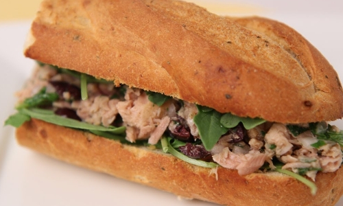 Tuna Baguette Sandwich Recipe | Laura in the Kitchen - Internet Cooking Show