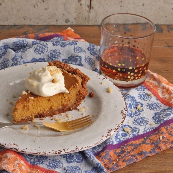 Amaretti Pumpkin Pie