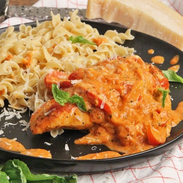 Chicken with Creamy Parmesan Sauce