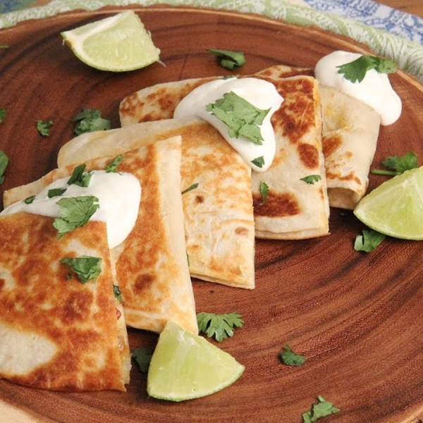 Corn and Shrimp Quesadillas