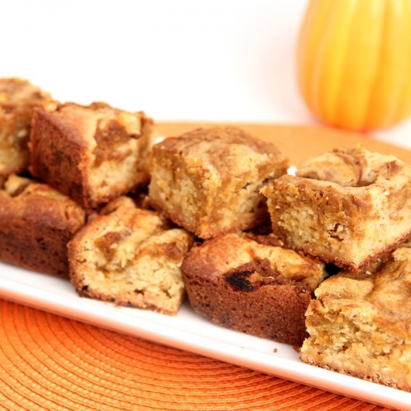 Pumpkin Swirl Blondies