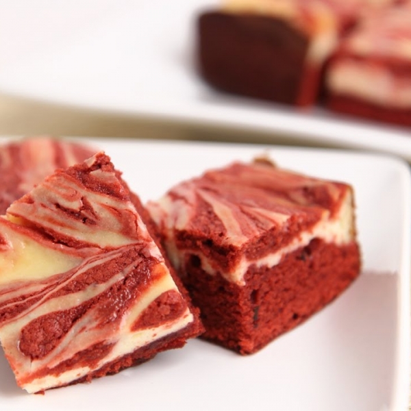 Red Velvet Cheesecake Brownies