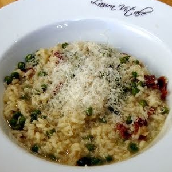 Risotto with Peas and Prosciutto