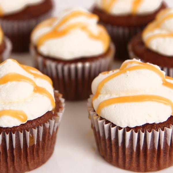 Salted Caramel Chocolate Cupcakes