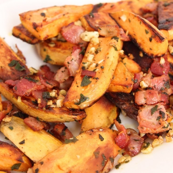 Skillet Roasted Sweet Potatoes